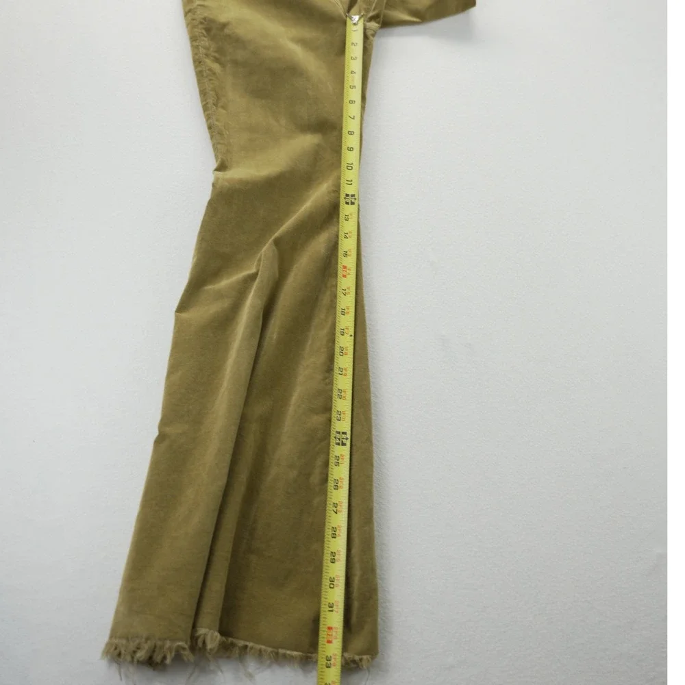 We The Free People Corduroy‎ Flare Pants 29 Gold Bell Bottom Raw Hem Boho